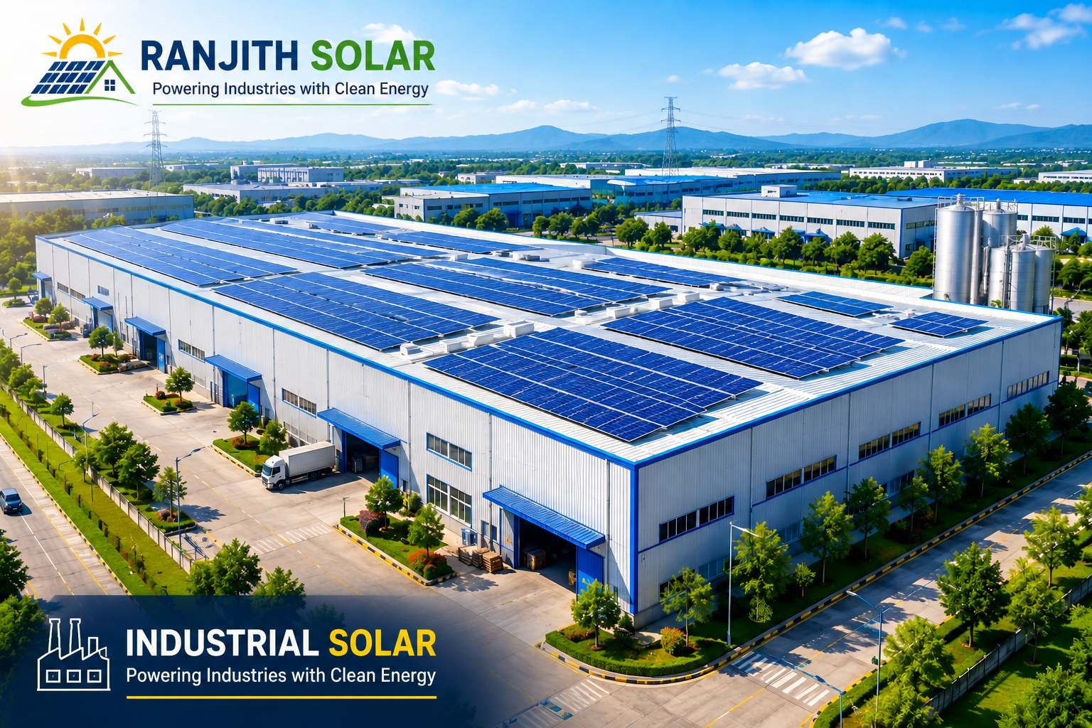 Industrial solar power system in Madurai